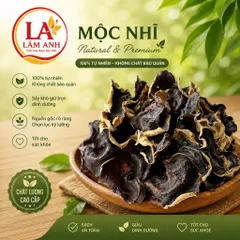 100g Mộc Nhĩ Rừng Khô (Nấm Mèo) Hàng Loại 1, Nguyên Tai, Dạng Sợi Có Đủ, Nở To Dày Thịt, Giòn Ngọt Đạt Chuẩn