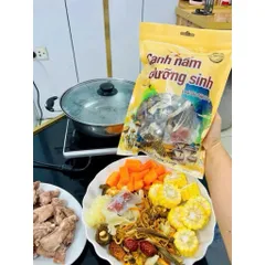 Canh Nấm Dưỡng Sinh 14 Vị Đặc Biệt (Có Kiểm Định) Gói 120g – Tần Gà, Chim, Heo, Lẩu Nấm Thơm Ngon