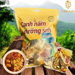 Canh Nấm Dưỡng Sinh 14 Vị Đặc Biệt (Có Kiểm Định) Gói 120g – Tần Gà, Chim, Heo, Lẩu Nấm Thơm Ngon