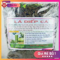 1Kg Lá Diếp Cá (Sao vàng hạ thổ, khô, thơm)