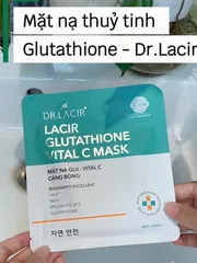 Mặt Nạ Thủy Tinh Căng Bóng Lacir Glutathione Vital C Mask Dr Lacir