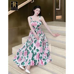 Đầm  hot xinh sang. chất lụa satin cao cấp.  tôn dáng che bụng eo thon các chị đi chơi đi tiệc đều đẹp ạ Hang có sẵn