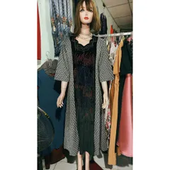 Đầm ép đá trung niên Giá 290k Hàng có sẵn giao ngay Dưới 85kg mặc đẹp Chiều dài đầm 121cm