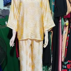 set áo và quần Pháp phục, áo bà ba cách tân tơ ánh xá sang trọng mẫu mới cao cấp Size SMLXL, dưới 70kg mặc đẹp