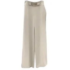 Quần Ống Rộng sang trọng Giá 290k Hàng cao cấp Màu nude Size SML mặc đẹp Phía trước đai, phía sau bo chun co giãn dễ mặc