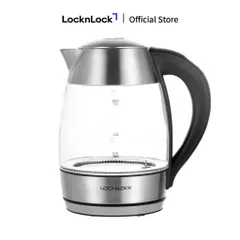 Ấm đun nước dùng điện bằng thủy tinh, thương hiệu Lock&Lock EJK341 1.8L Hàng có sẵn giao ngay Giá 490k
