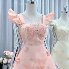 Váy nữ dáng ngắn chất tapta thiết kế cổ vuông đính hạt sang chảnh đầm dự tiệc đi chơi sành điệu Giá 399k