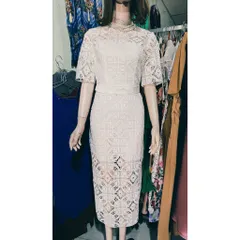 Đầm ren cao cấp  Hàng có sẵn giao ngay L Size SML, eo dươi 76cm mặc đẹp Giá 420k, chất liệu ren cao cấp, đúp lót