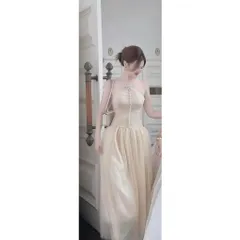 Đầm thiết kế cổ yếm phối voan đính đá dáng xoè dự tiệc sang trọng Hàng có sẵn giao ngay  Đúp lót 2 lớp đẹp, có sẵn mút
