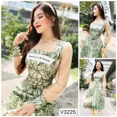 Đầm chính phẩm DVC cao cấp Hàng có sẵn giao ngay M Size SM, eo dưới 74cm mặc đẹp Giá 550k Chiều dài đầm 103cm