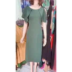 Đầm tay cách điệu kết đá tỉ mỉ siêu đẹp Hàng có sẵn giao ngay 2XL, eo dưới 86cm mặc đẹp Giá 299k Chất liệu Umi Anh
