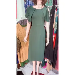 Đầm tay cách điệu kết đá tỉ mỉ siêu đẹp Hàng có sẵn giao ngay 2XL, eo dưới 86cm mặc đẹp Giá 299k Chất liệu Umi Anh