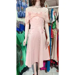 Đầm thiết kế đính kết nổi chất tapta xịn màu đỏ (size L eo dưới 78cm),mau hồng size XL ( eo dưới 80cm) đính kết nổi