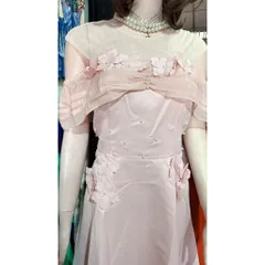 Đầm thiết kế đính kết nổi chất tapta xịn màu đỏ (size L eo dưới 78cm),mau hồng size XL ( eo dưới 80cm) đính kết nổi