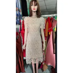 Đầm ren cao cấp  Hàng có sẵn giao ngay  Có đủ size SML Màu kem S và màu trắng ML Giá 399k Chất liệu ren cao cấp