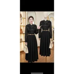 Set áo sơ mi + chân váy dáng dài Hàng coa sẵn giao ngay XL Màu đen Giá 420k/ cả set Chân váy tuyết mưa siêu đẹp+ áo