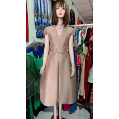 Đầm thiết kế cao cấp dự tiệc size S eo dưới 66cm Hang có sẵn giao ngay S Chất liệu tapta cao cấp Đính kết tay