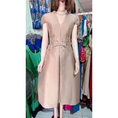 Đầm thiết kế cao cấp dự tiệc size S eo dưới 66cm Hang có sẵn giao ngay S Chất liệu tapta cao cấp Đính kết tay