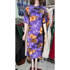Sườn Xám Thanh Lịch, Cổ Điển Hàng có sẵn giao ngay Đủ size SMLXL Eo dưới 80cm mặc đẹp Giá 290k
