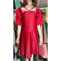 Đầm thiết kế đính kết hoa cổ yếm sang chảnh tiểu thư có big size Gía 390k Hàng có sẵn giao ngay 3XL Dưới 80kg mặc đẹp