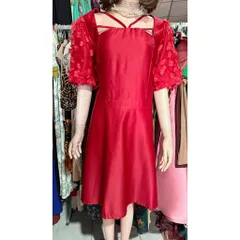 Đầm thiết kế đính kết hoa cổ yếm sang chảnh tiểu thư có big size Gía 390k Hàng có sẵn giao ngay 3XL Dưới 80kg mặc đẹp
