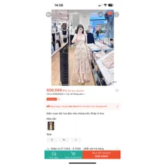Đầm dài hoa nhẹ nhàng kiểu Pháp in hoa Hàng có sẵn giao ngay Size SML Giá 299k Chất liệu thô in hoa Chiều dài đầm 115cm