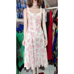 Đầm dài hoa nhẹ nhàng kiểu Pháp in hoa Hàng có sẵn giao ngay Size SML Giá 299k Chất liệu thô in hoa Chiều dài đầm 115cm