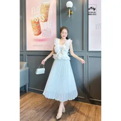 Đầm maxi trắng mặc đi biển du lịch siêu đẹp Hàng có sẵn giao ngay L Eo dứoi 74cm mặc đẹp, size SML Giá 450k