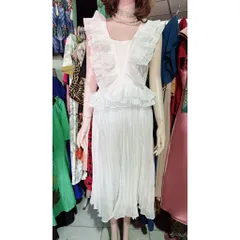 Đầm maxi trắng mặc đi biển du lịch siêu đẹp Hàng có sẵn giao ngay L Eo dứoi 74cm mặc đẹp, size SML Giá 450k