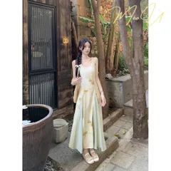 Đầm Hai Dây In Hoa đi biển đi du lịch đi chơi siêu đẹp,đầm Váy Chữ A Thắt Eo Phong Cách Nhẹ Nhàng  Giá 420k