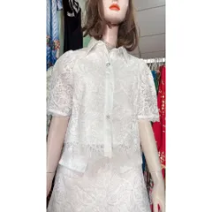 Áo ren siêu đẹp Size SML mặc đẹp Giá 220k Hàng có sẵn giao ngay L Màu trắng