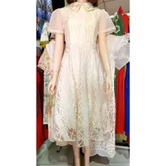 Đầm Ren Thiết Kế Dáng Xòe Chất Liệu ren Hai Lớp Mềm Mịn Giá 390k Hàng có sẵn giao ngay Maù kem Hình thật sản phẩm