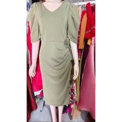 Đầm thiết kế dự tiệc sang chảnh đính hoa eo chất liệu thun poly  2da co giãn xịn xò Đầm  BigSize Đi Cưới Thiết Kế