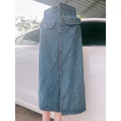 Chân váy jean có 2 túi  Giá 190k Hàng có sẵn giao ngay S Chất liệu jean cao cấp