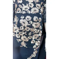 Đầm thêu thiết kế hoa nổi sang trọng Màu đen Đủ size SMLXL2XL, dưới 75kg mặc đẹp Hàng cao cấp Giá 420k