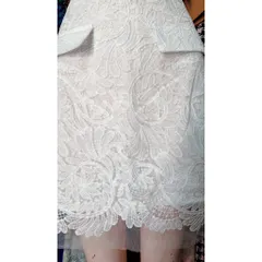 Chân váy ren Màu trắng Hàng có sẵn giao ngay Size SM, eo dưới 74cm mặc đẹp Giá 250k Chiều dài chân váy 45cm