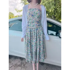 SET ĐẦM  cúp hoạ tiết HOA + KÈM KHOÁC CROP TRẮNG Hàng có sẵn giao ngay  Giá 290k/ cả set Size SM Hàng đẹp, có sẵn mút
