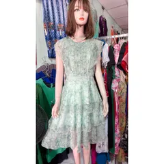 Đầm hoa siêu đẹp Hàng có sẵn giao ngay Size SM Giá 299k Chất liệu voan tơ nhẹ như mây Đúp lót 2 lớp