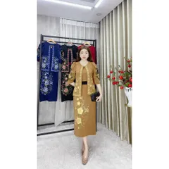 đầm + áo khoát siêu đẹp hàng thêu