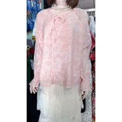 Áo kiểu tay dài hoạ tiết hoa siêu đẹp Hàng có sẵn giao ngay Giá 250k Màu hồng phấn Dứoi 70kg mặc đẹp
