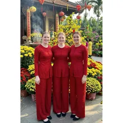 Set áo + quần gấm hoa hoạ tiết sang trọng Hàng có sẵn giao ngay Đủ size SMLXL Giá 340k/ cả set Chất liệu gấm cao cấp