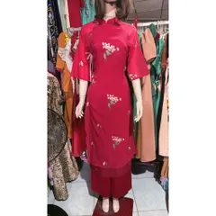 Áo dài 4 tà kèm quần