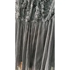 Váy dài xếp ly cao cấp thiết kế mới hoa 3D lưới Pháp eo cao kiểu dáng nhỏ nhắn cho phái nữ Giá 320k Hàng QC cao cấp
