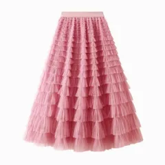 chân vay lưới ren nhiêu tầng dáng dài xòe rộng công chúa [dài váy 90-100cm] Hàng có sẵn giao ngay Màu hồng, trắng,đen