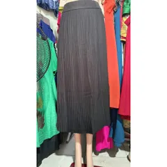 Chân Váy Maxi màu đen trơn Váy Maxi xếp ly cạp cao sang trọng Giá 250k Hàng có sẵn giao ngay Size SMLXL Eo dứoi 82cm