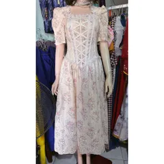 Đầm Tiều Thư Dáng Dài Chất Xô Thêu Hoa Đan Dây Ren  Hàng có sẵn giao ngay Đủ size SML, dưới 65kg mặc đẹp Giá 420k