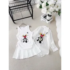 SET So MI IN MICKEY 2 MÓN Một sét đồ siêu xinh cập bến ạ. Mặc hè này xinh xỉu nè. Tận 2 món gồm áo thun + áo sơ mi