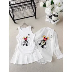 SET So MI IN MICKEY 2 MÓN Một sét đồ siêu xinh cập bến ạ. Mặc hè này xinh xỉu nè. Tận 2 món gồm áo thun + áo sơ mi