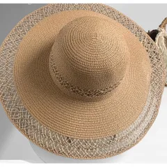 Mũ cói viền rộng mix viền lưới đường kính 45cm  Hàng có sẵn giao ngay Giá 180k