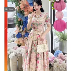 Set hoa cổ thêu gồm áo và chân váy Hàng có sẵn giao ngay 3xl Có đủ size tới 75kg Giá 299k/ cả set